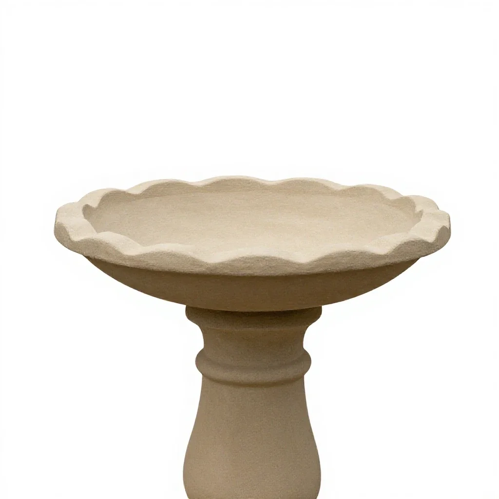 Bird bath isolated on a white background