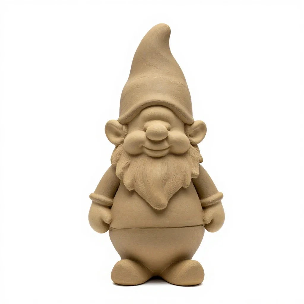 Garden gnome isolated on a white background