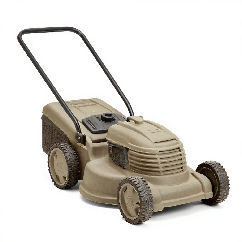 Lawn mower isolated on a white background