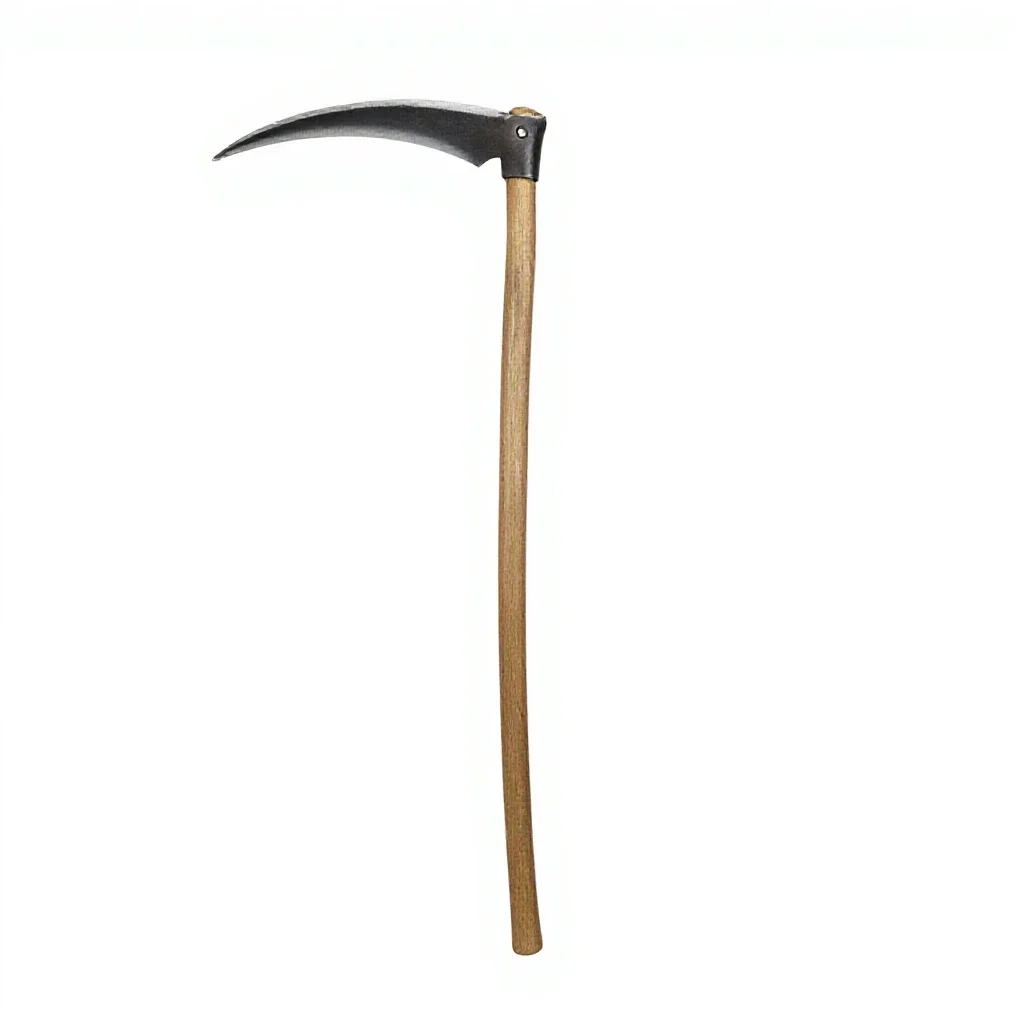 Scythe isolated on a white background