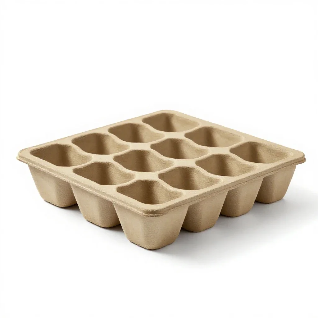 Seed tray isolated on a white background