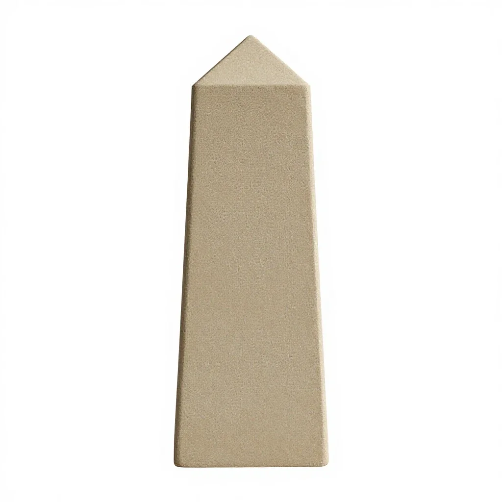 Obelisk plant support isolated on a white background