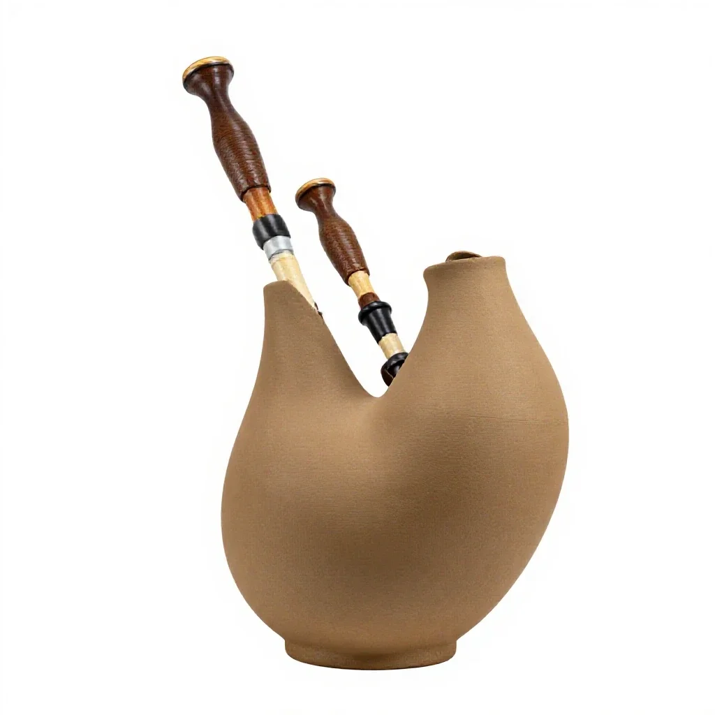 Bagpipe isolated on a white background