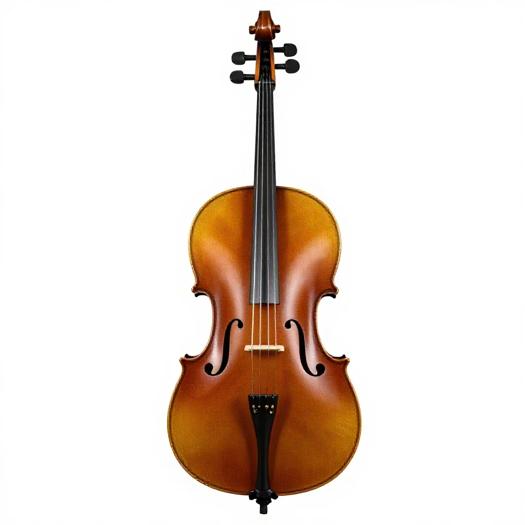 Cello isolated on a white background