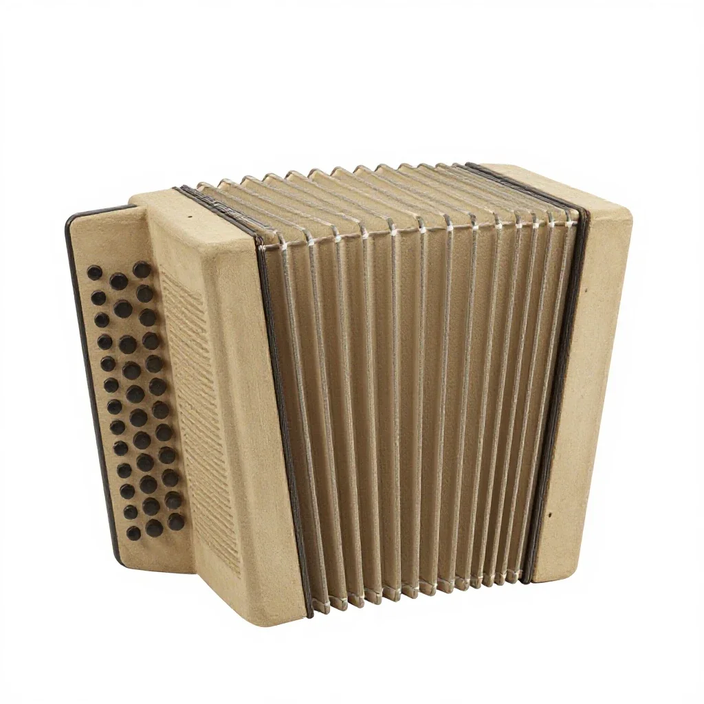 Concertina isolated on a white background