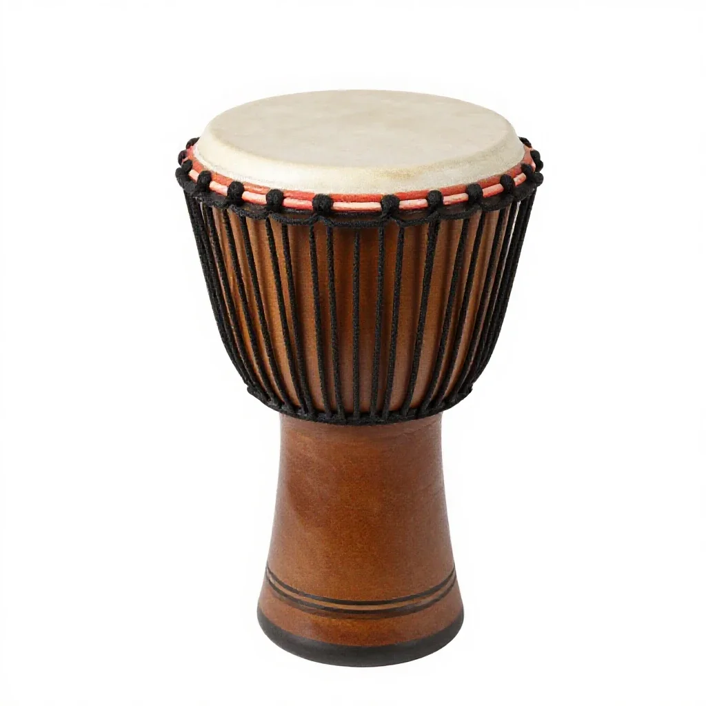 Djembe isolated on a white background