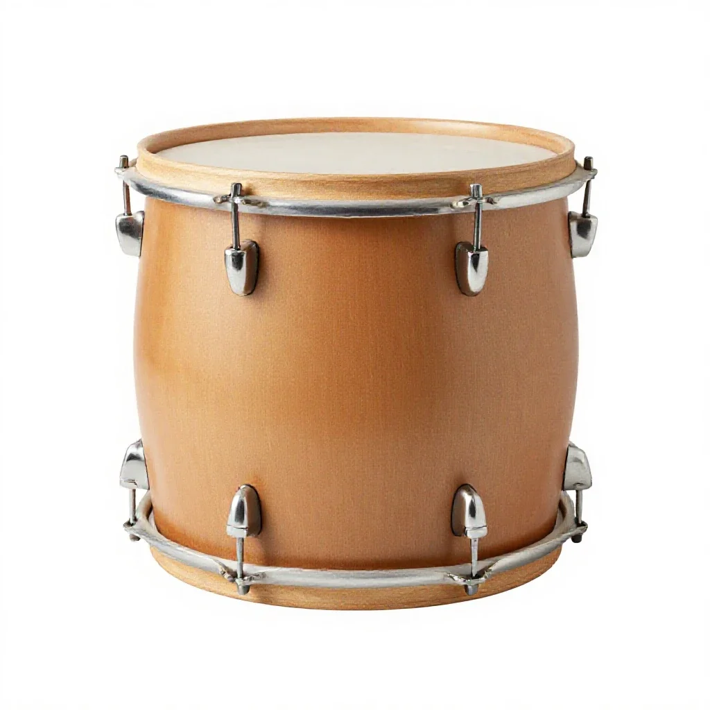 Floor tom isolated on a white background