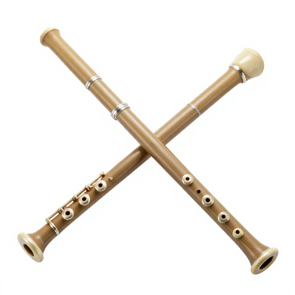 Flute isolated on a white background