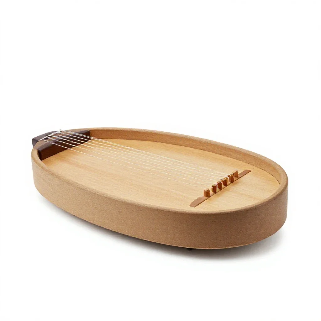 Hurdy gurdy isolated on a white background