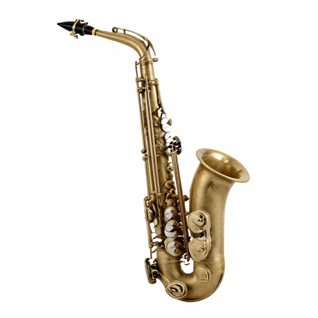 Saxophone isolated on a white background