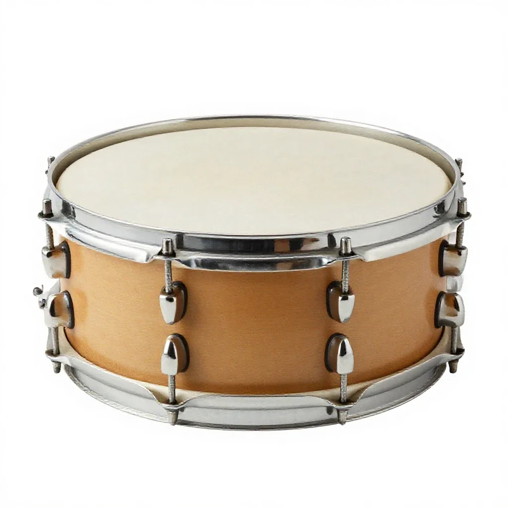 Snare drum isolated on a white background