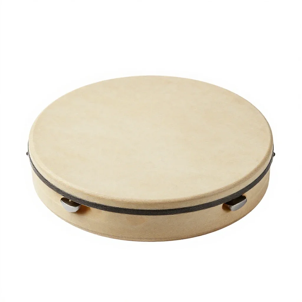 Tambourine isolated on a white background