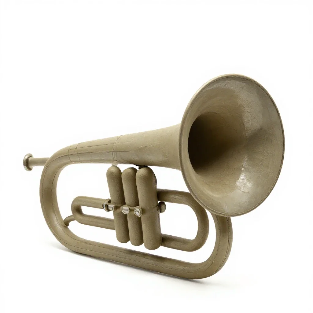 Tuba isolated on a white background