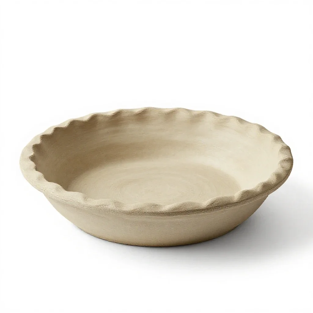 Pie dish isolated on a white background