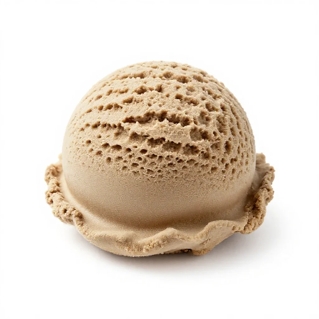 Ice cream scoop isolated on a white background
