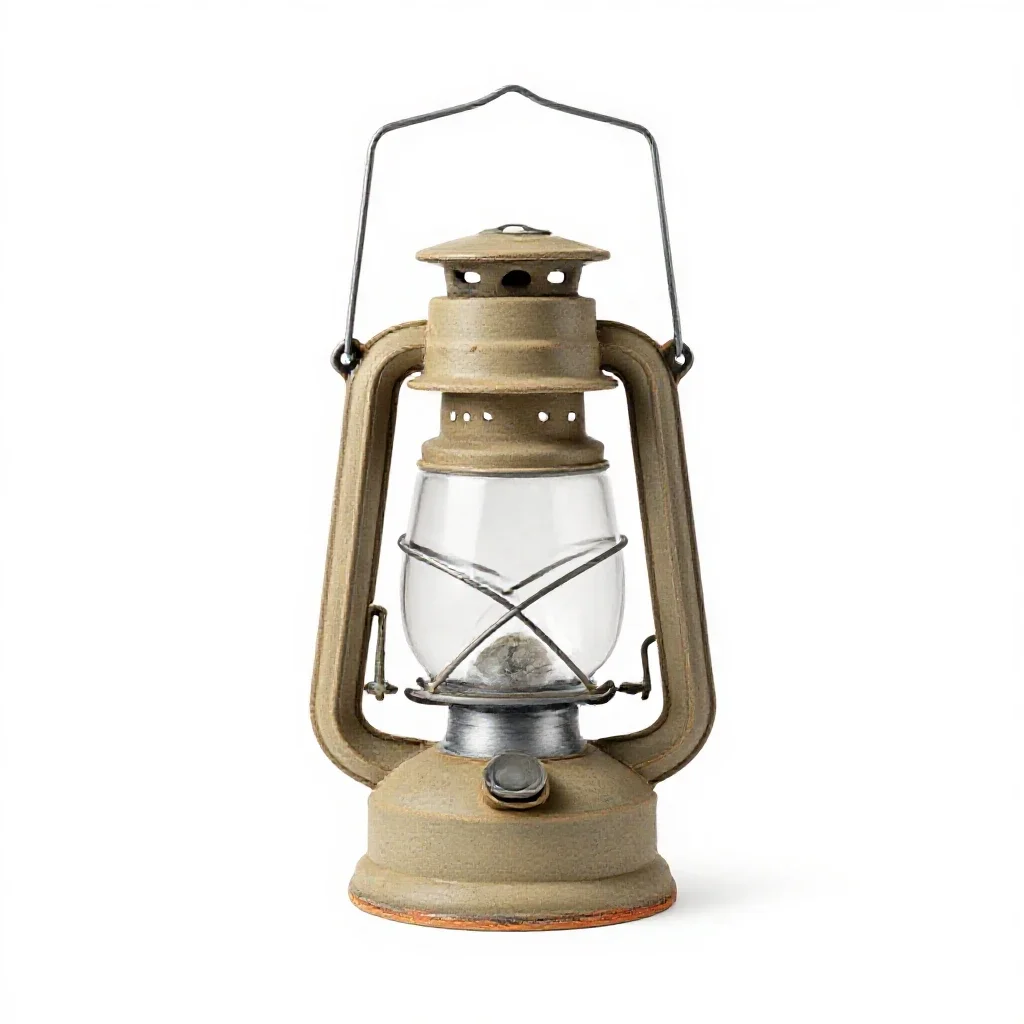 Camping lantern isolated on a white background