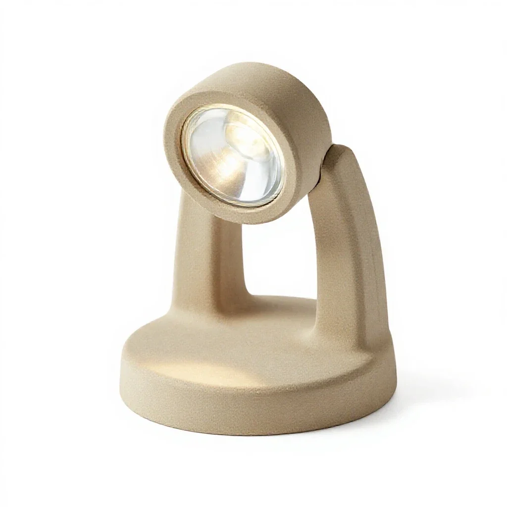 Clip-on reading light isolated on a white background