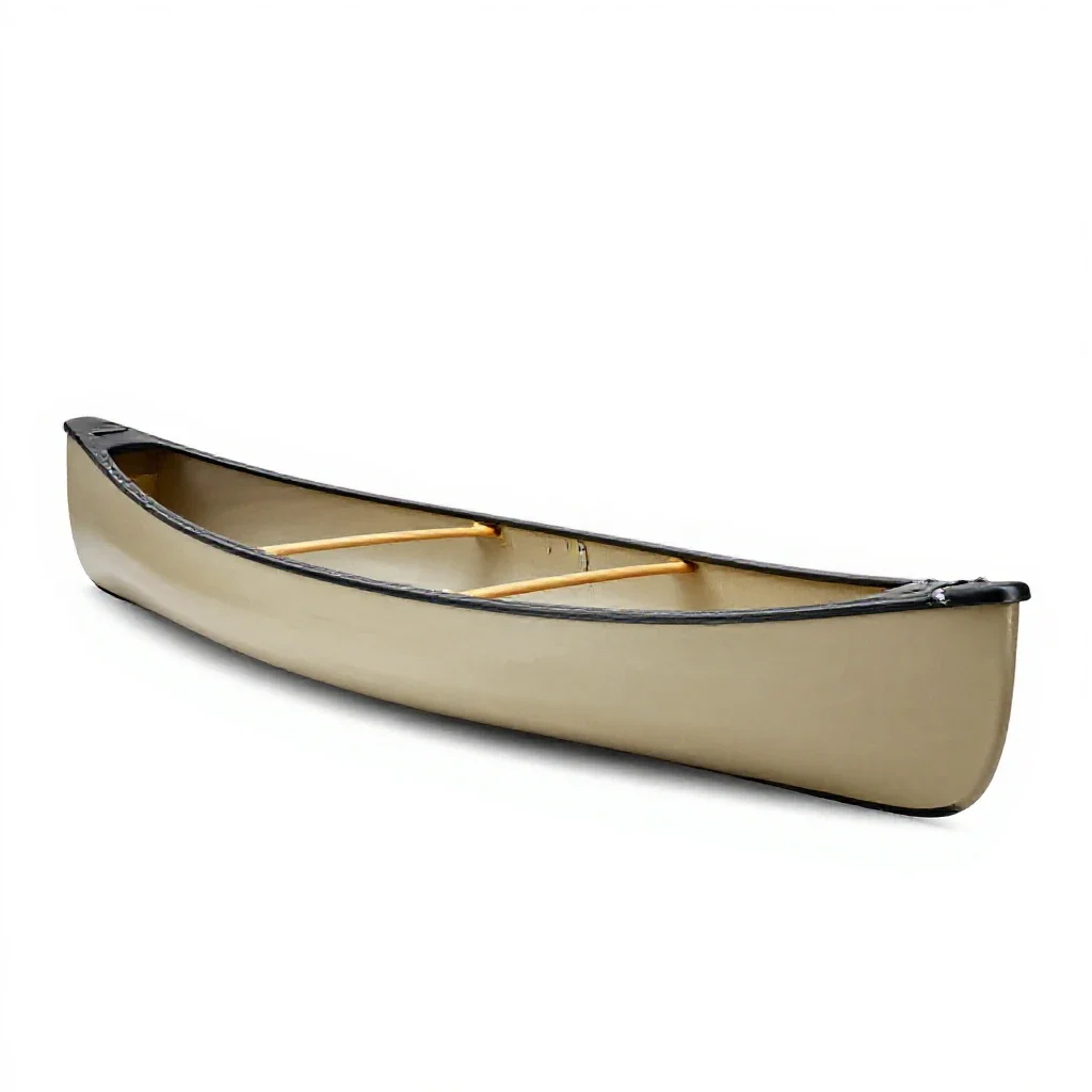 Canoe isolated on a white background