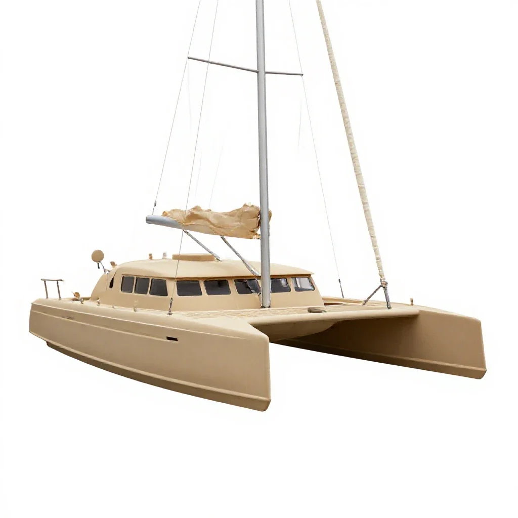 Catamaran isolated on a white background