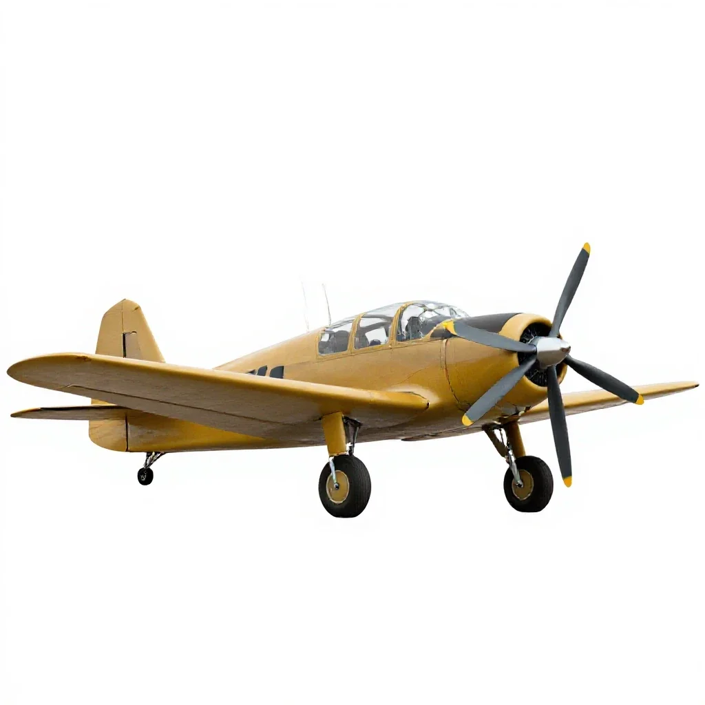 Crop duster isolated on a white background
