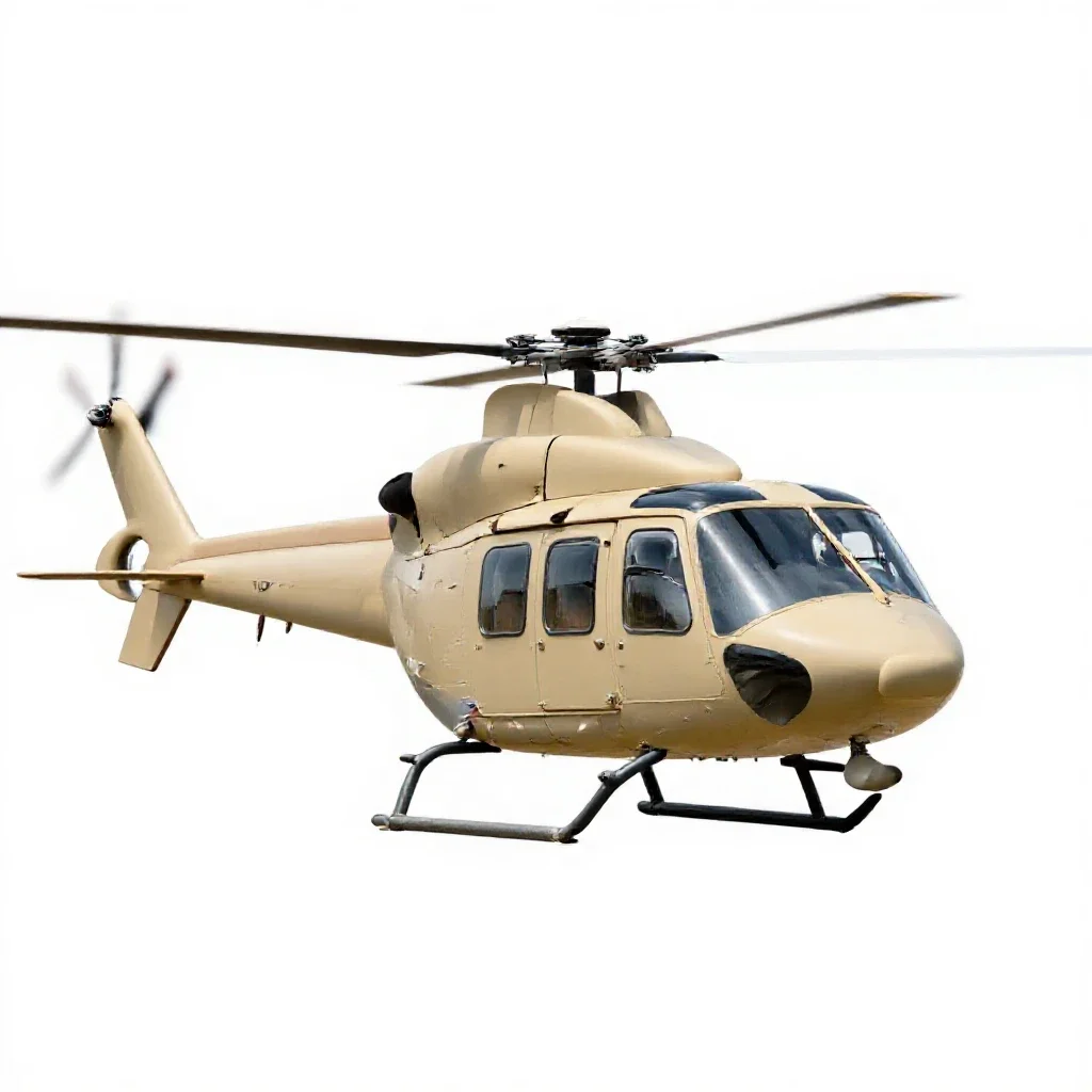 Helicopter isolated on a white background