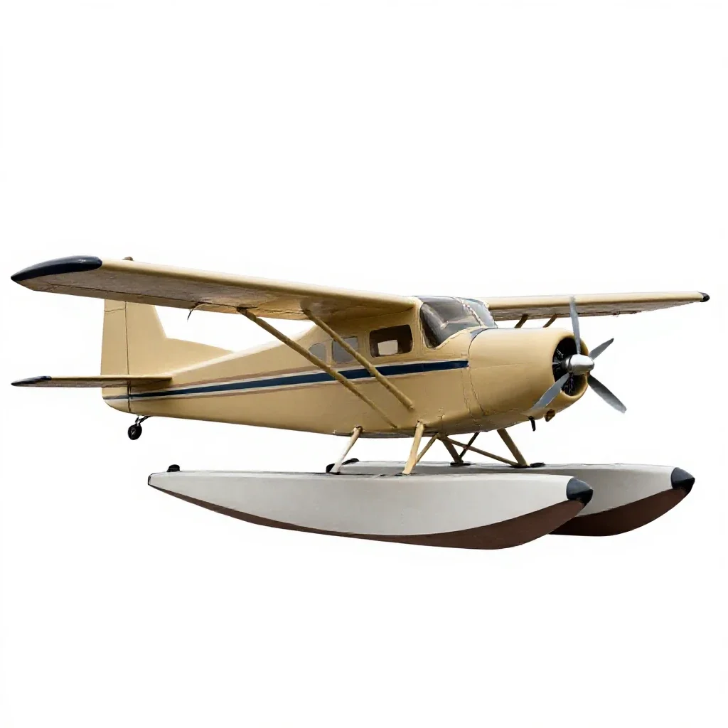 Seaplane isolated on a white background