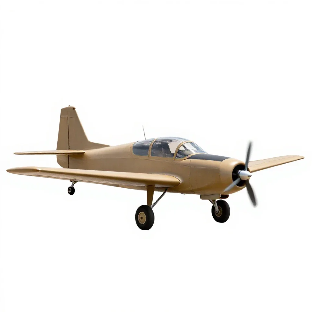 Aerobatic plane isolated on a white background
