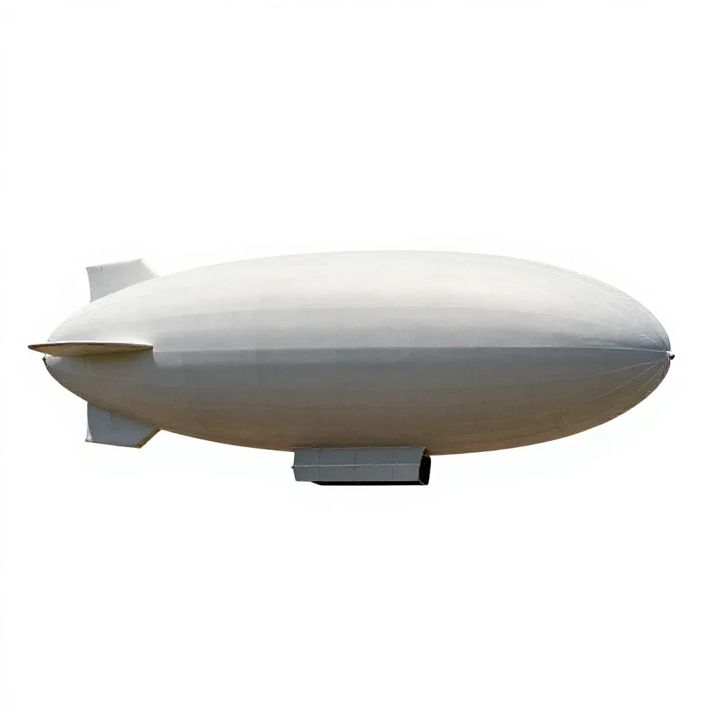 Airship isolated on a white background