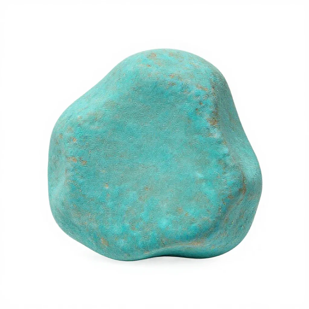 Chunk of turquoise isolated on a white background