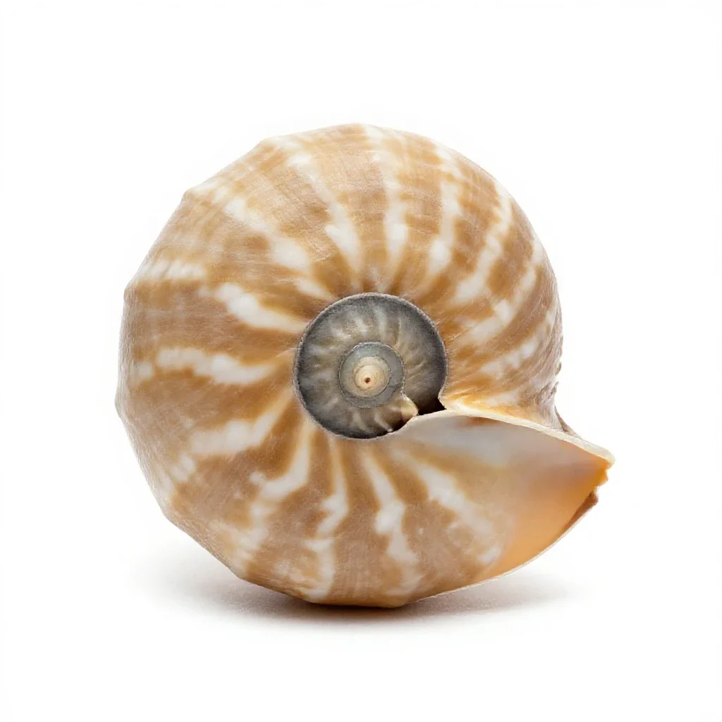 Nautilus shell isolated on a white background