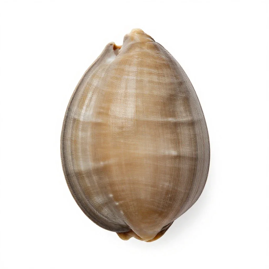 Paua shell isolated on a white background