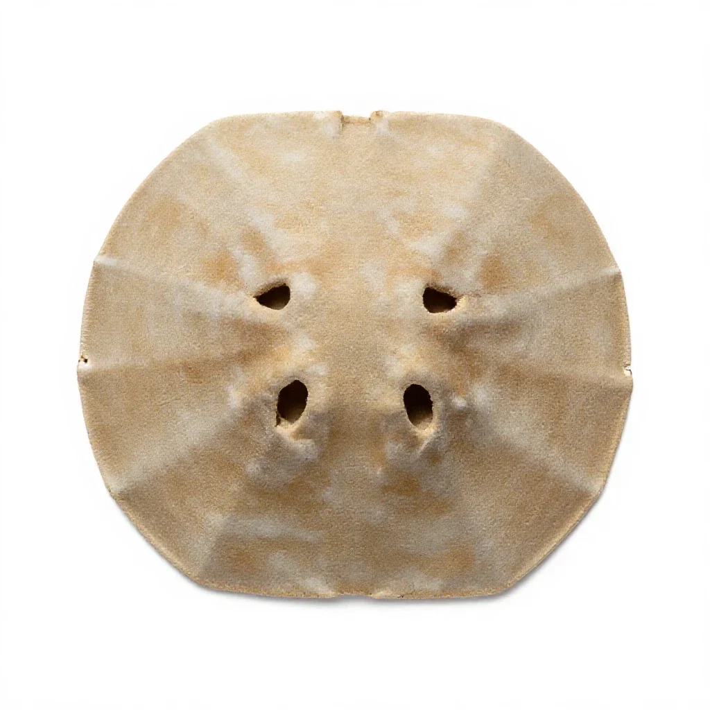 Sand dollar isolated on a white background