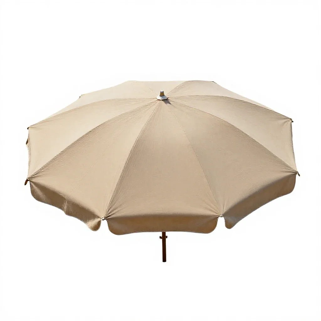 Beach umbrella isolated on a white background