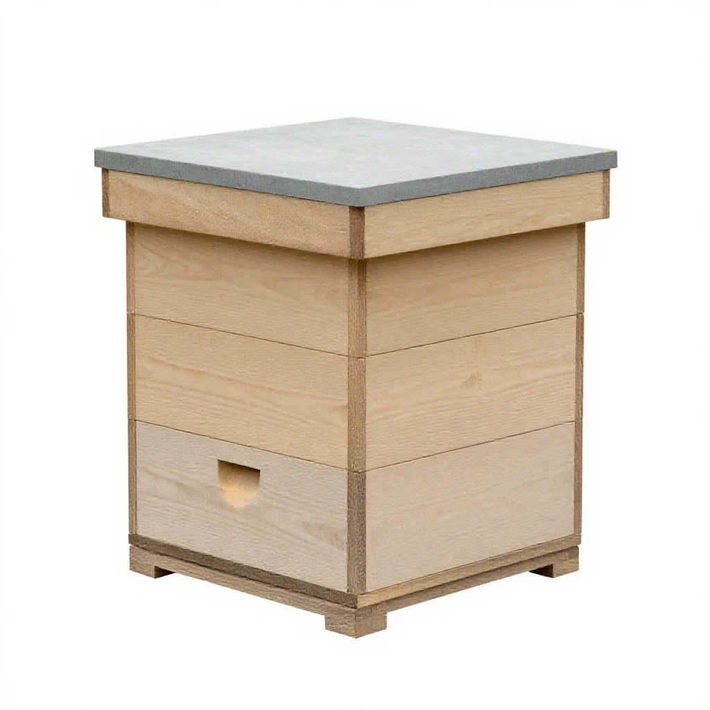 Beehive box isolated on a white background