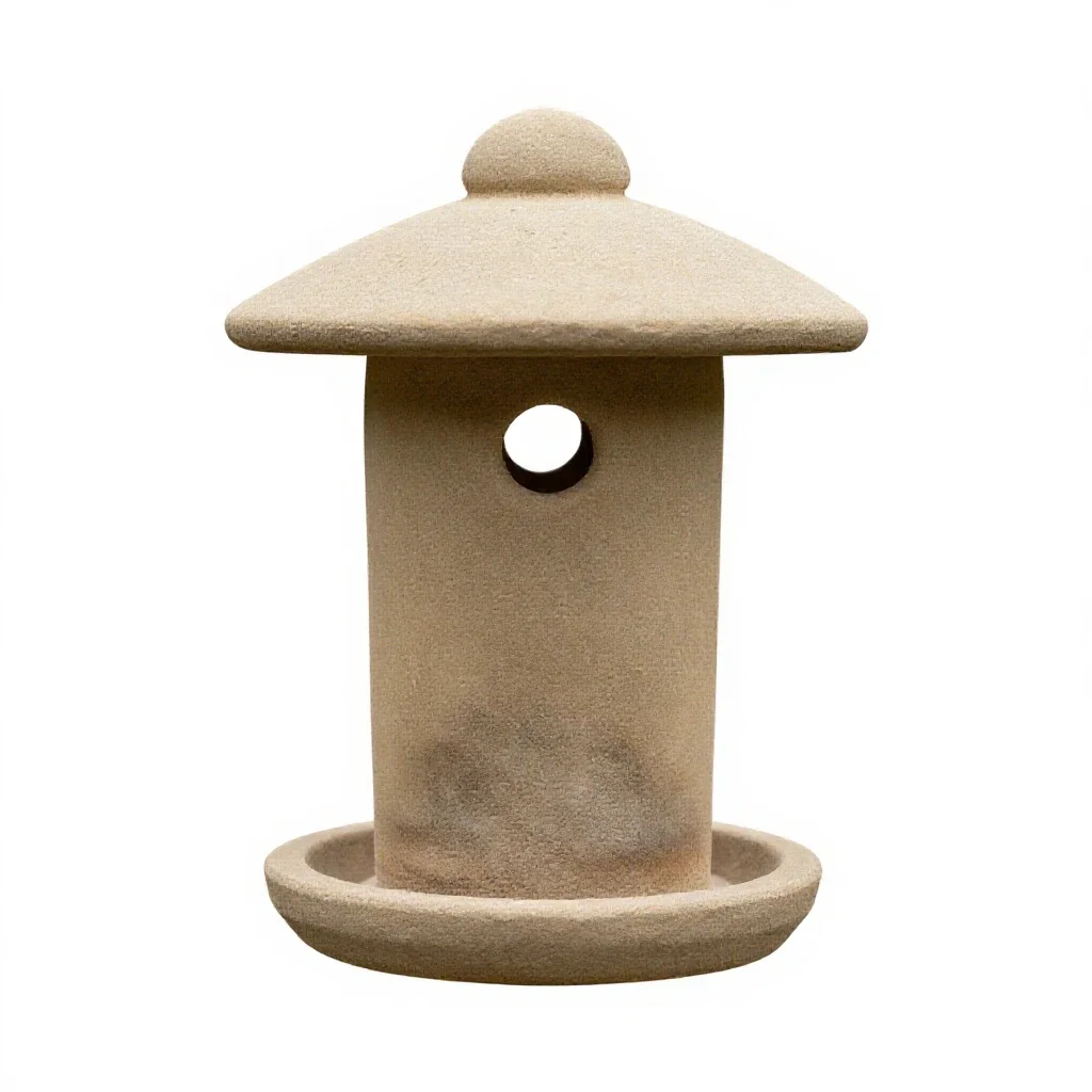Bird feeder isolated on a white background