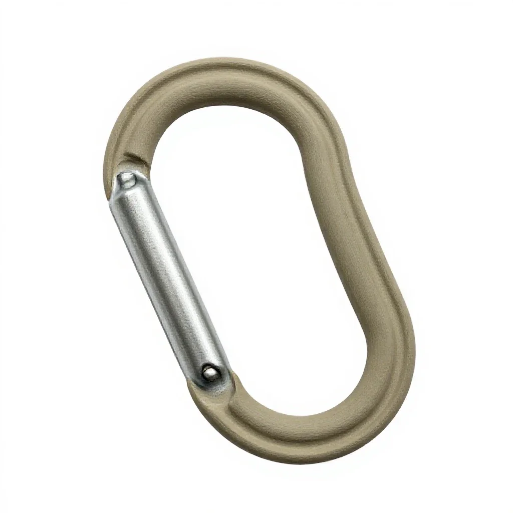 Carabiner isolated on a white background