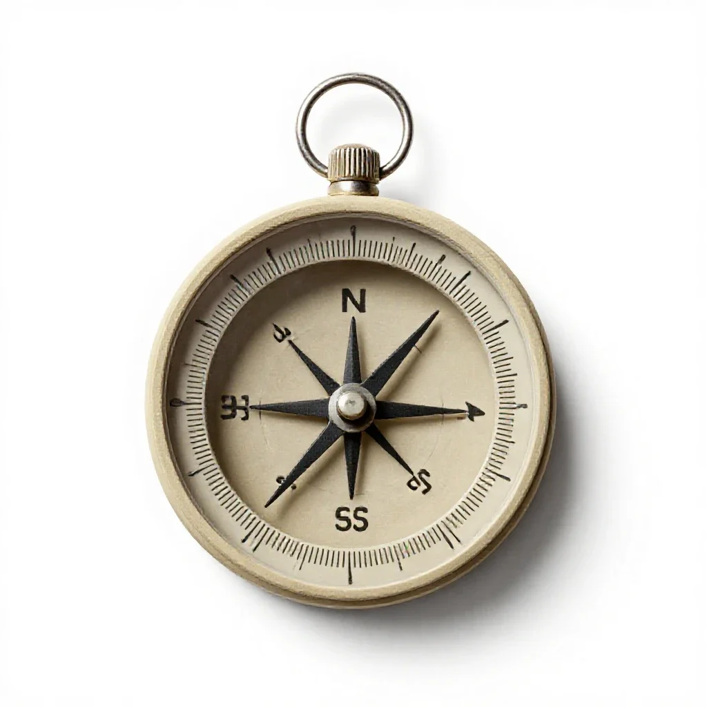 Compass isolated on a white background