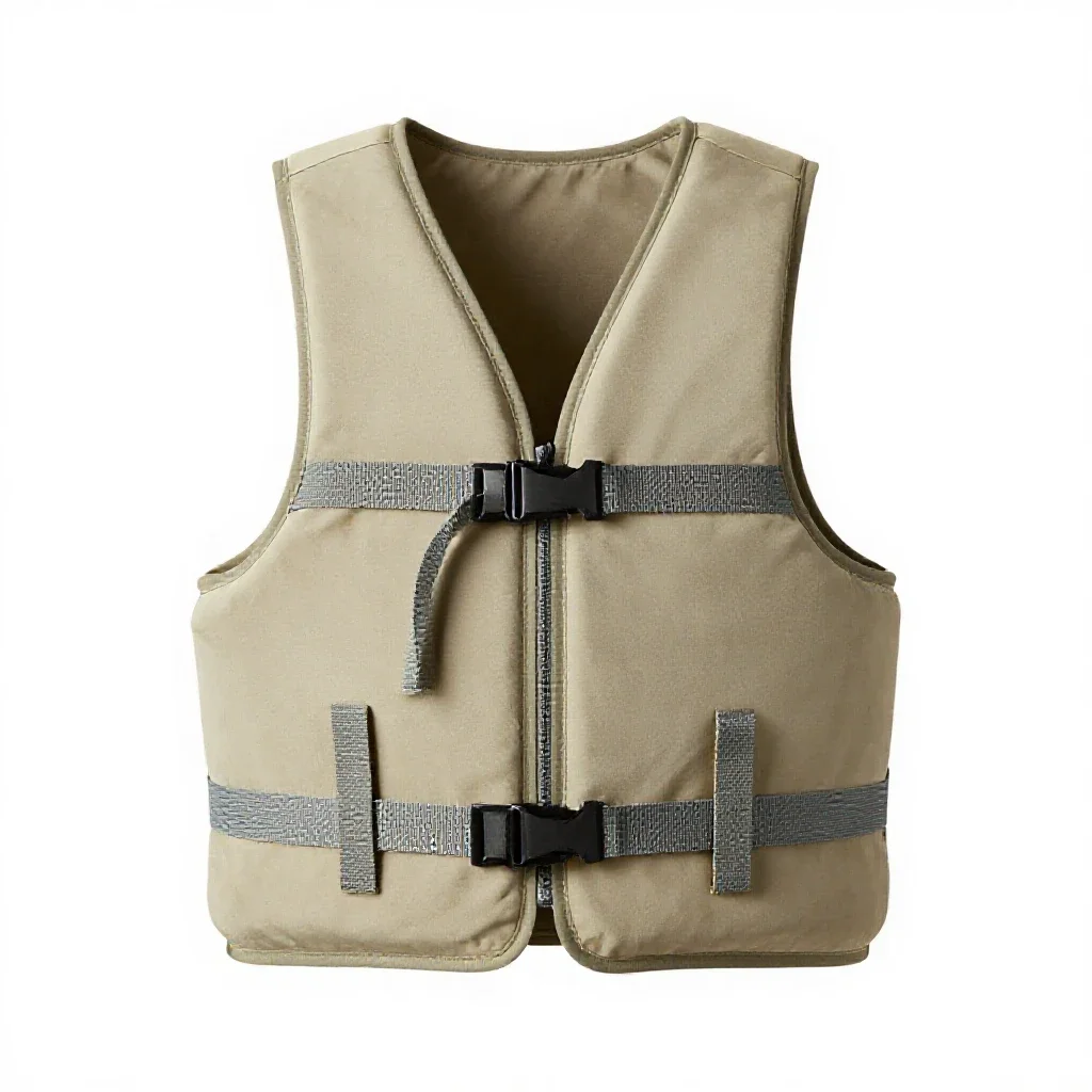 Life vest isolated on a white background