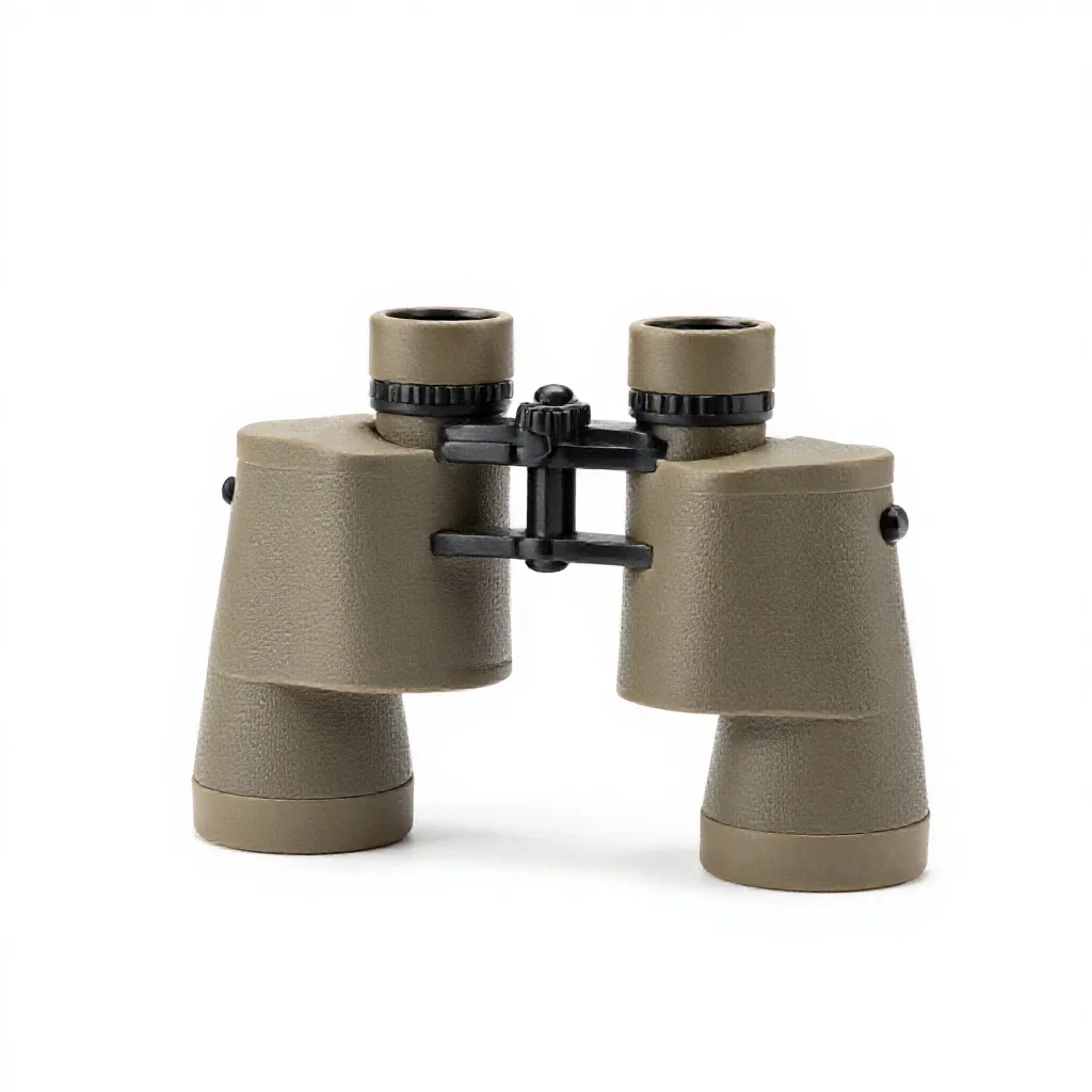 Pair of binoculars isolated on a white background