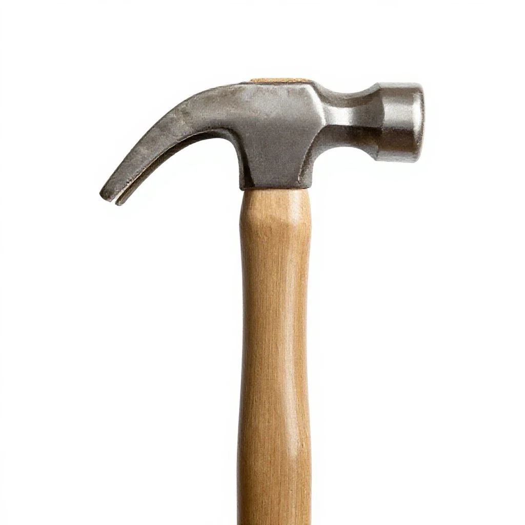 Rock hammer isolated on a white background