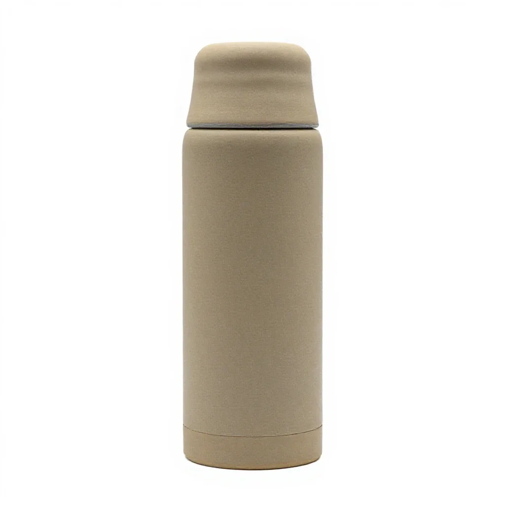 Thermos flask isolated on a white background