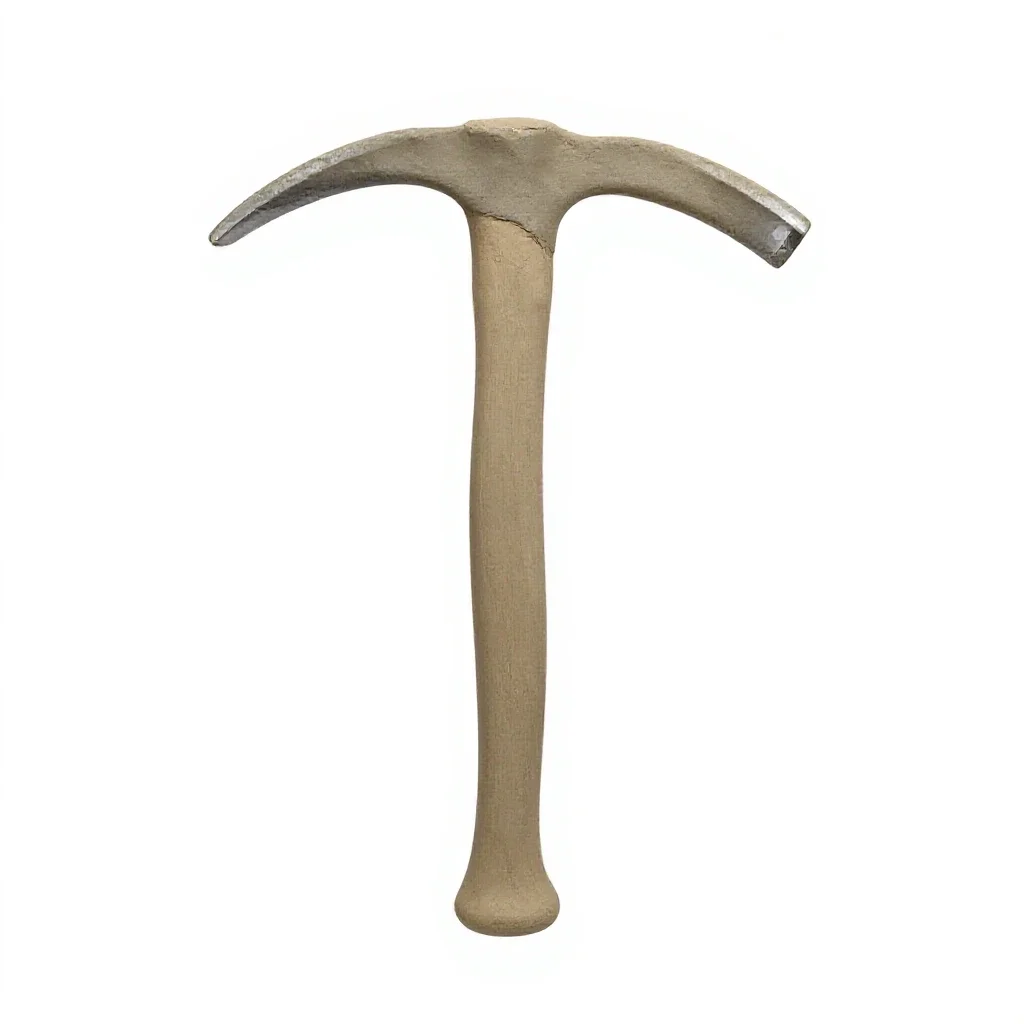 Ice axe isolated on a white background