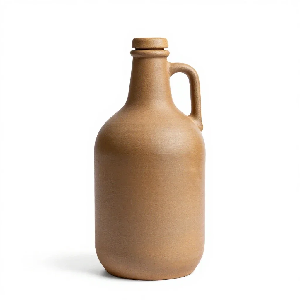 Growler with a swing top isolated on a white background