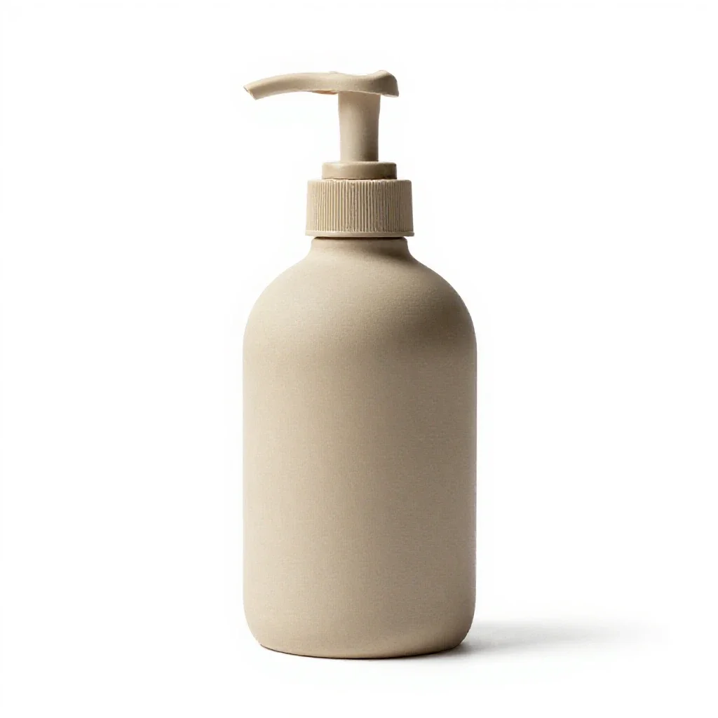 Pump dispenser bottle isolated on a white background