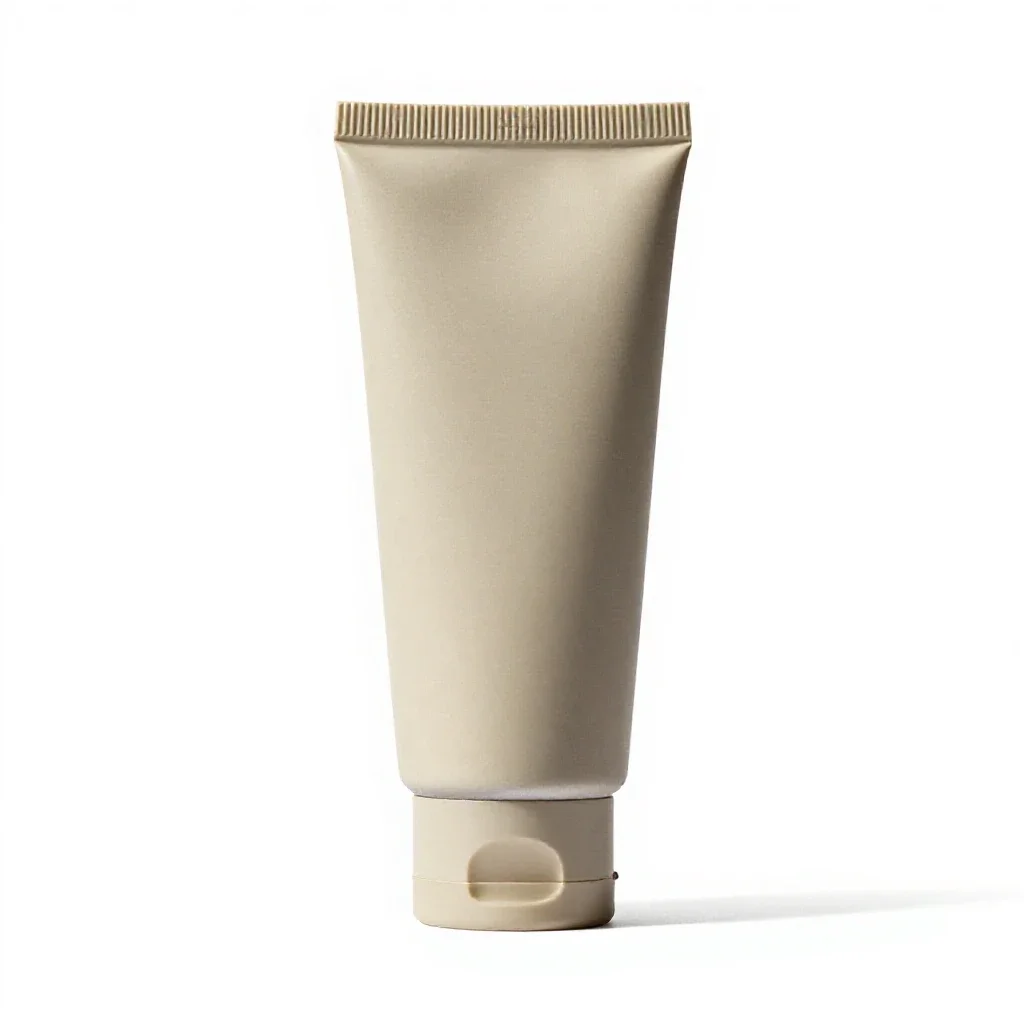 Tube of hand cream isolated on a white background