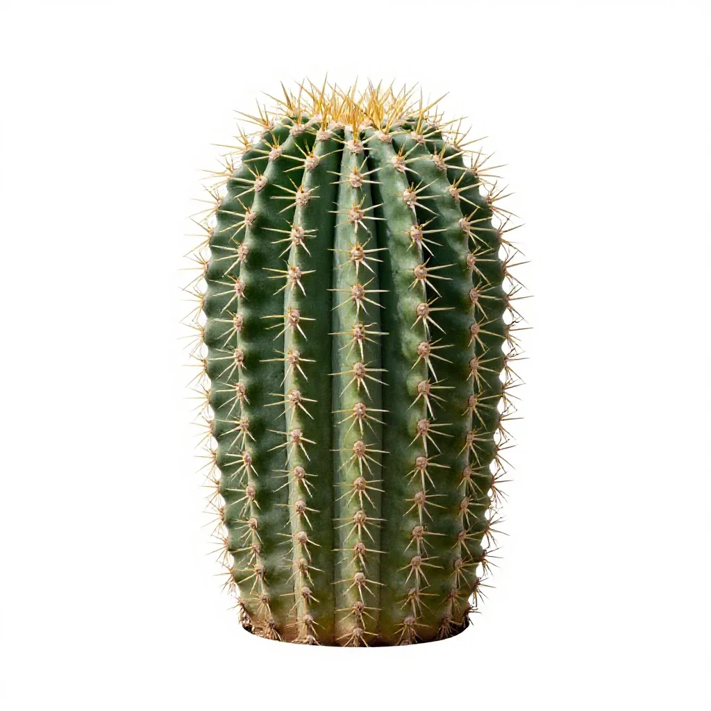 Barrel cactus isolated on a white background