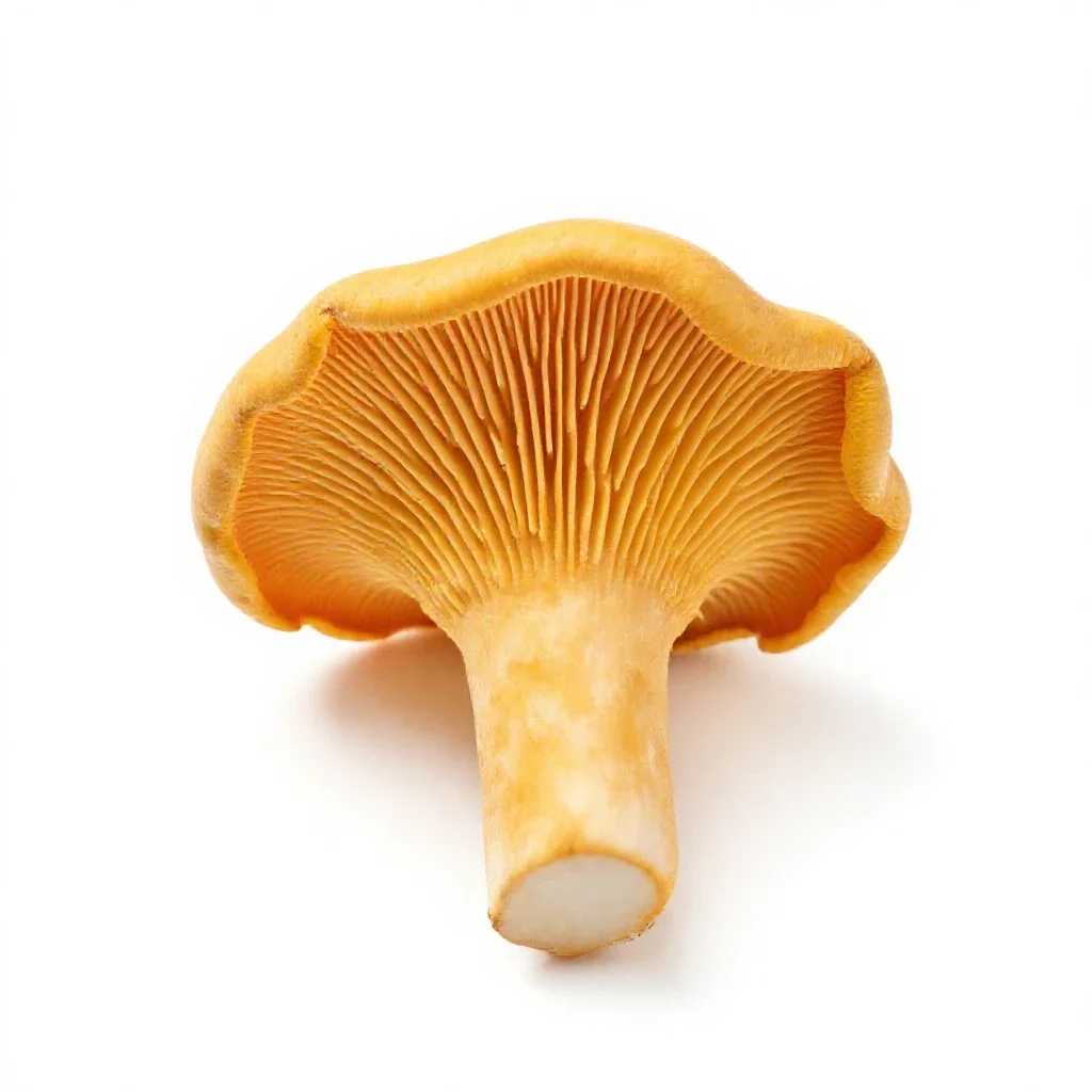 Chanterelle mushroom isolated on a white background