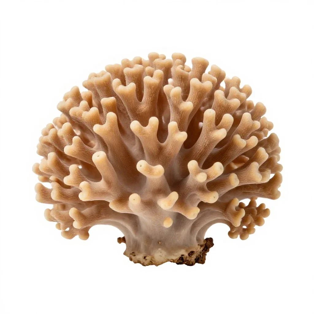 Coral fungus isolated on a white background