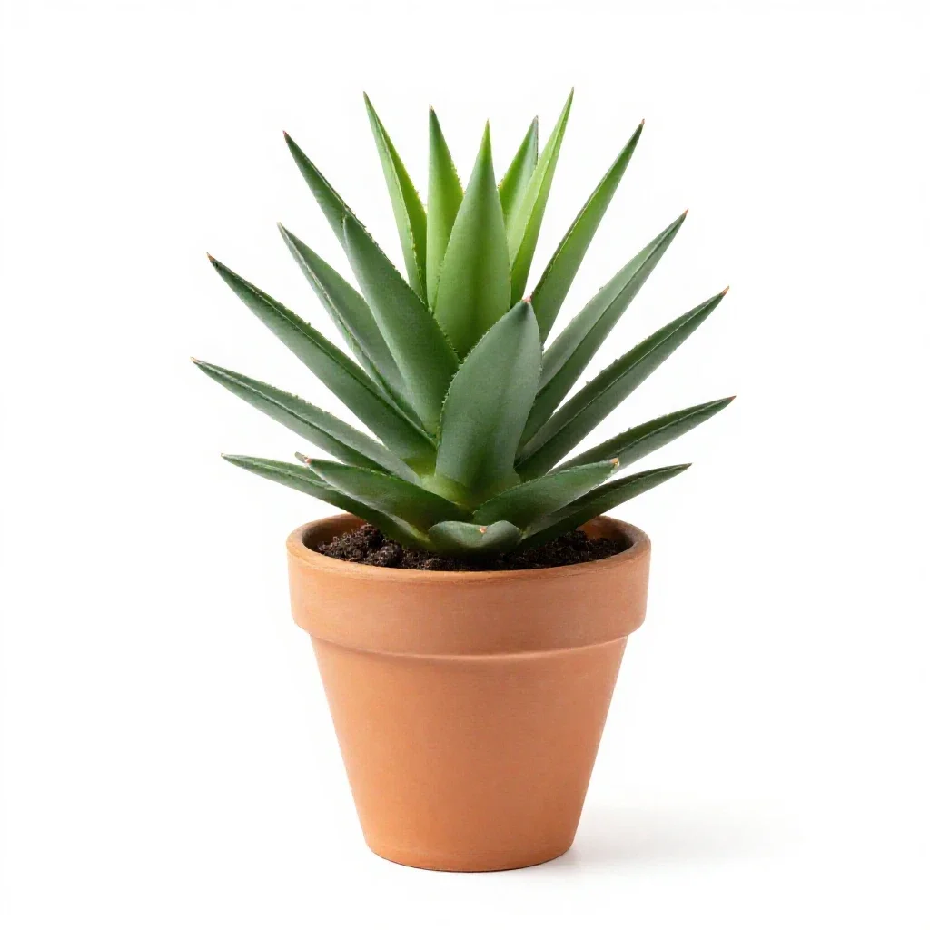 Jade plant isolated on a white background
