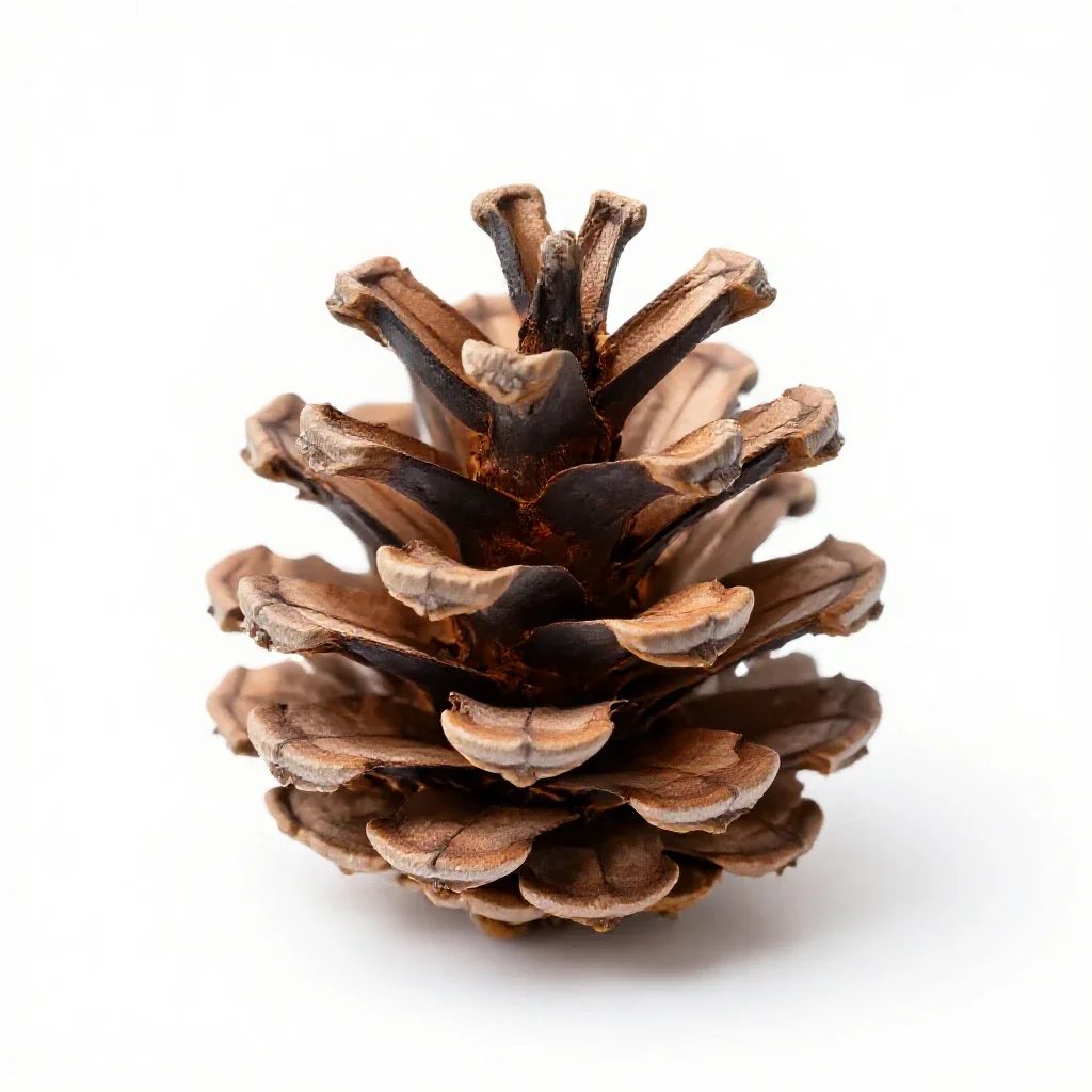 Pine cone isolated on a white background